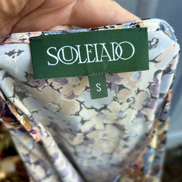 Souleiado Elise Florentine Ciel Blouse, size Small - Picture 13 of 13